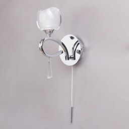 Marta 1 Light Pull Cord Wall Light - Chrome - thumbnail 5