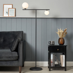 Darl 2 Light Floor Lamp - Black - thumbnail 5