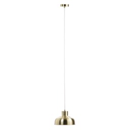 1 Light Diner Ceiling Pendant - Satin Brass - thumbnail 2
