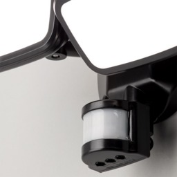 Alma Twin 20 Watt LED Outdoor Flood Light with PIR Sensor - Black - thumbnail 4