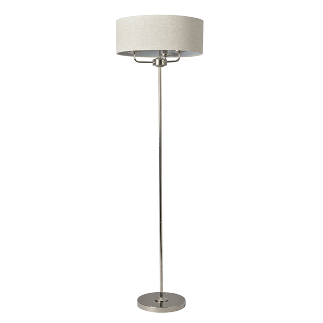 Celia 3 Light Floor Lamp - Polished Nickel - image 1