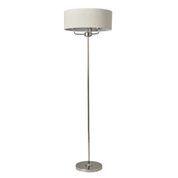 Celia 3 Light Floor Lamp - Polished Nickel - thumbnail 1