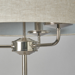 Celia 3 Light Floor Lamp - Polished Nickel - thumbnail 4