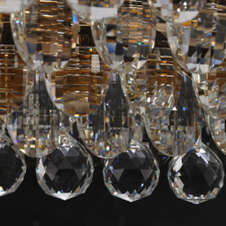 Visconte Maine 8 Light Rectangular Crystal Ceiling Pendant - Gold - thumbnail 6