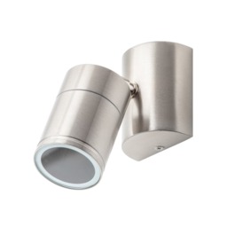 Irela 1 Light Adjustable Spotlight Wall Light - Stainless Steel