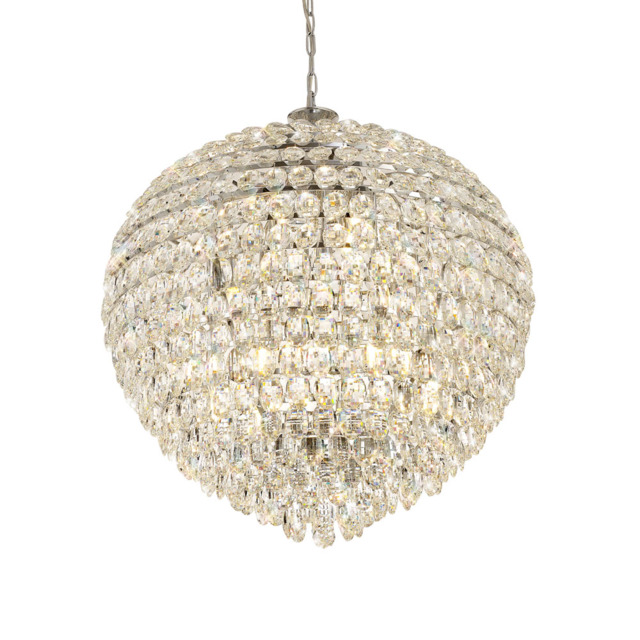 Visconte Maine 16 Light Crystal Chandelier - Chrome - image 1