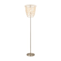 Pilli Beaded Floor Lamp - Natural - thumbnail 1