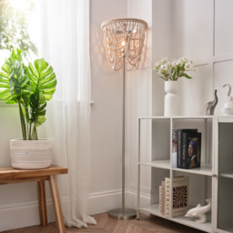 Pilli Beaded Floor Lamp - Natural - thumbnail 9