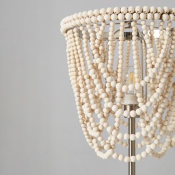 Pilli Beaded Floor Lamp - Natural - thumbnail 4