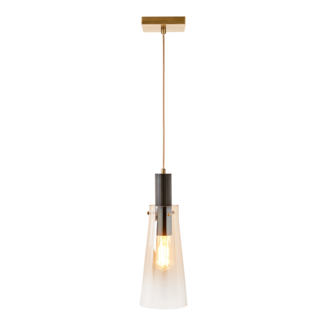 Visconte Atrani 1 Light Ceiling Pendant with Ombre Shade - Champagne - image 1