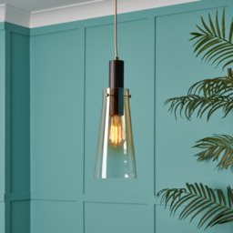 Visconte Atrani 1 Light Ceiling Pendant with Ombre Shade - Champagne - thumbnail 5