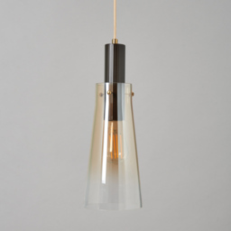 Visconte Atrani 1 Light Ceiling Pendant with Ombre Shade - Champagne - thumbnail 3