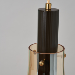 Visconte Atrani 1 Light Ceiling Pendant with Ombre Shade - Champagne - thumbnail 4