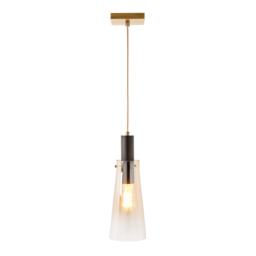 Visconte Atrani 1 Light Ceiling Pendant with Ombre Shade - Champagne - thumbnail 1
