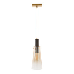 Visconte Atrani 1 Light Ceiling Pendant with Ombre Shade - Champagne - thumbnail 8