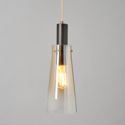 Visconte Atrani 1 Light Ceiling Pendant with Ombre Shade - Champagne - thumbnail 2