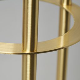 Saucer 3 Light Floor Lamp - Satin Brass - thumbnail 4