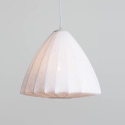 Pendant Ceiling Light Lunar Fabric 1 Light White - thumbnail 3
