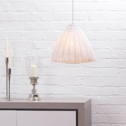 Pendant Ceiling Light Lunar Fabric 1 Light White - thumbnail 6