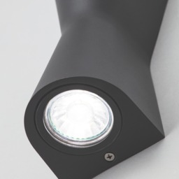 Keila Outdoor Egg Timer Style LED Up and Down Wall Light - Anthracite - thumbnail 5