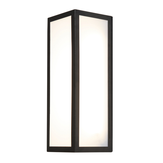 Pictor LED Opal Panel Outdoor Wall Light - Black - image 1