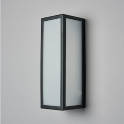 Pictor LED Opal Panel Outdoor Wall Light - Black - thumbnail 3