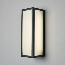 Pictor LED Opal Panel Outdoor Wall Light - Black - thumbnail 2