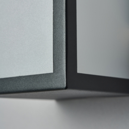 Pictor LED Opal Panel Outdoor Wall Light - Black - thumbnail 4