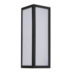 Pictor LED Opal Panel Outdoor Wall Light - Black - thumbnail 7