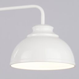 Brooklyn 3 Light Industrial Ceiling Pendant Bar - White - thumbnail 4
