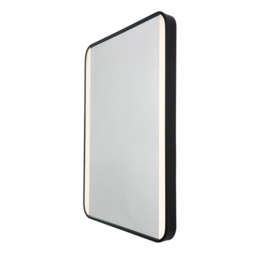 Aiga LED Bathroom Mirror with Motion Sensor and Demist - Matte Black