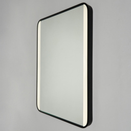 Aiga LED Bathroom Mirror with Motion Sensor and Demist - Matte Black - thumbnail 2
