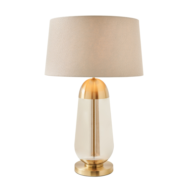 Visconte Bacoli Large Table Lamp - Champagne and Brass - image 1