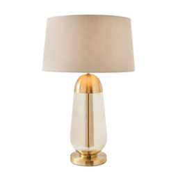 Visconte Bacoli Large Table Lamp - Champagne and Brass - thumbnail 1