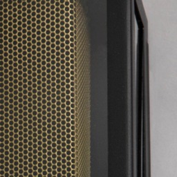 Merlin Outdoor Box Lantern Wall Light with Brass Mesh Insert - Black - thumbnail 4