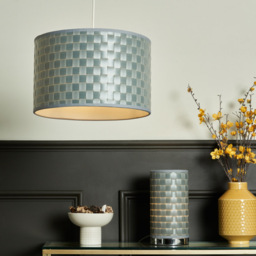 Sovin Woven Easy to Fit Drum Shade - Silver - thumbnail 5