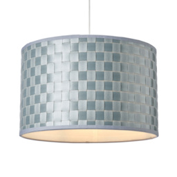 Sovin Woven Easy to Fit Drum Shade - Silver