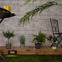 1 Light 8 Way Outdoor Driveway or Deck Recessed Uplighter - Black - thumbnail 5