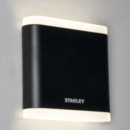 Stanley Moselle Outdoor Small LED Flush Up & Down Wall Light - Black - thumbnail 2