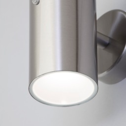 Lem Outdoor 2 Light LED Wall Light With Photocell Sensor - Stainless Steel - thumbnail 4