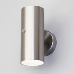 Lem Outdoor 2 Light LED Wall Light With Photocell Sensor - Stainless Steel - thumbnail 2