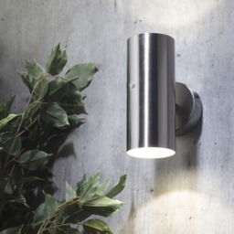 Lem Outdoor 2 Light LED Wall Light With Photocell Sensor - Stainless Steel - thumbnail 5