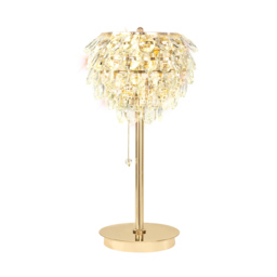 Visconte Maine 2 Light Table Lamp - Gold - thumbnail 1