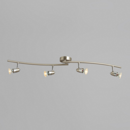 Ronja 4 Light Ceiling Spotlight Bar with LED Bulbs - Chrome - thumbnail 2