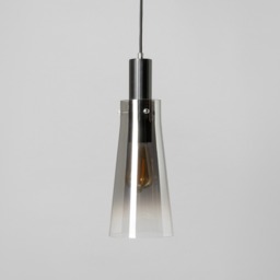 Visconte Atrani 1 Light Ceiling Pendant with Ombre Shade - Black - thumbnail 3