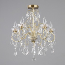 Vara 5 Light Bathroom Chandelier - Satin Brass - thumbnail 3