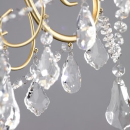Vara 5 Light Bathroom Chandelier - Satin Brass - thumbnail 5