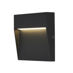 Ciar 10cm Square LED Outdoor Guide Wall Light - Anthracite - thumbnail 1