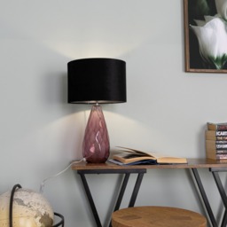 Parma Glass Table Lamp - Plum - thumbnail 7