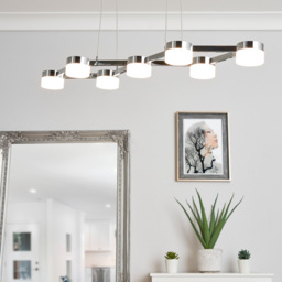 Calonne 7 Light Dimmable LED Ceiling Pendant - Chrome - thumbnail 6